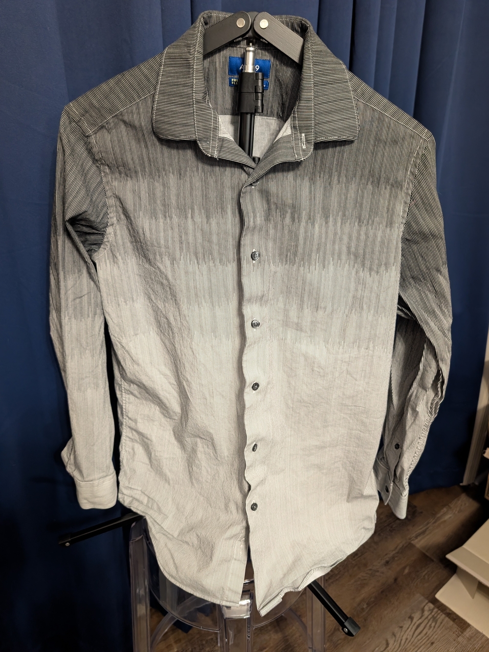 Apt. 9 Men’s Gradient Black to Gray Button-Up Shirt By Apt 9